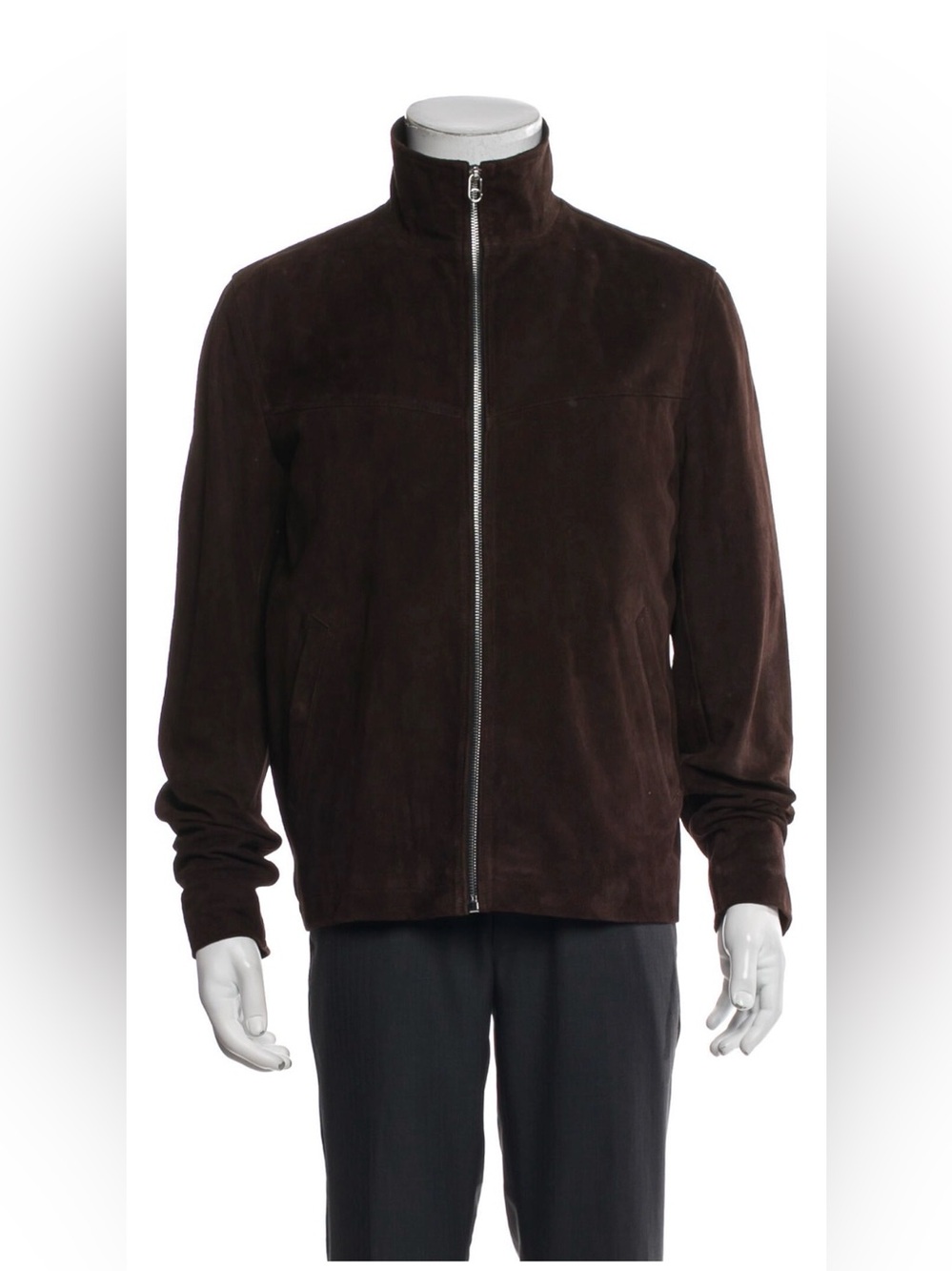 Rag & Bone Brown Suede Bomber Jacket